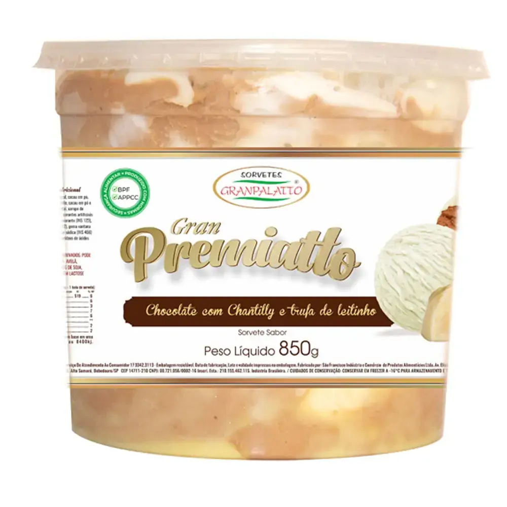 Sorv Granp 820g Premiatto Choc Truf Leit
