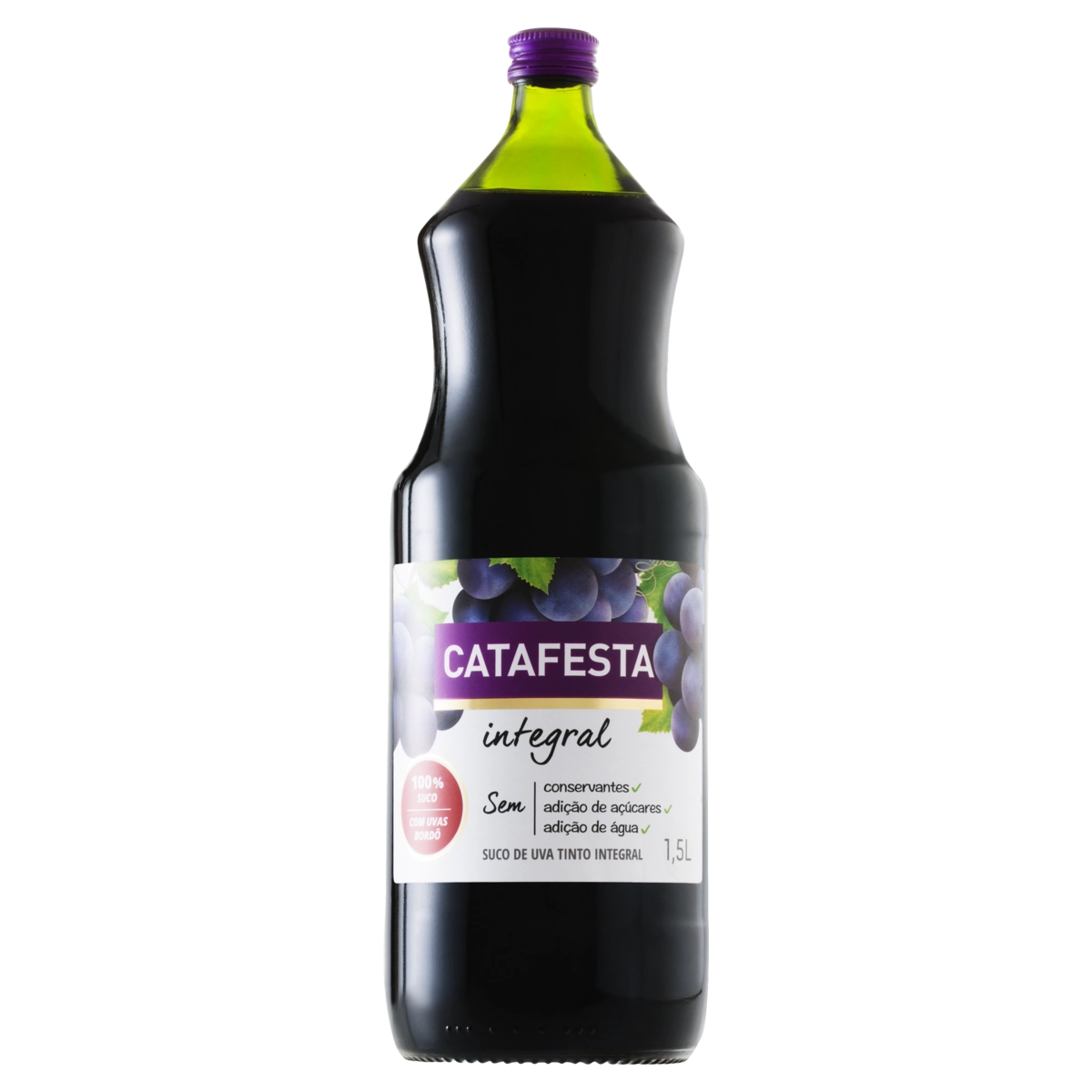 Suco Integral Uva Tinto Catafesta Garrafa 1,5l