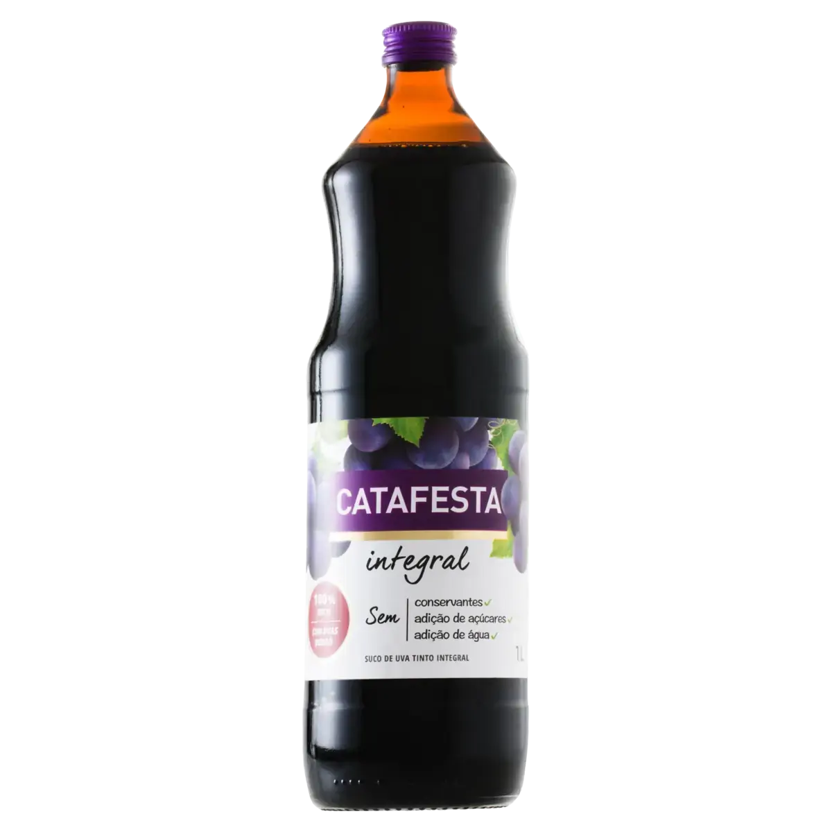 Suco Integral Uva Tinto Catafesta Garrafa 1l