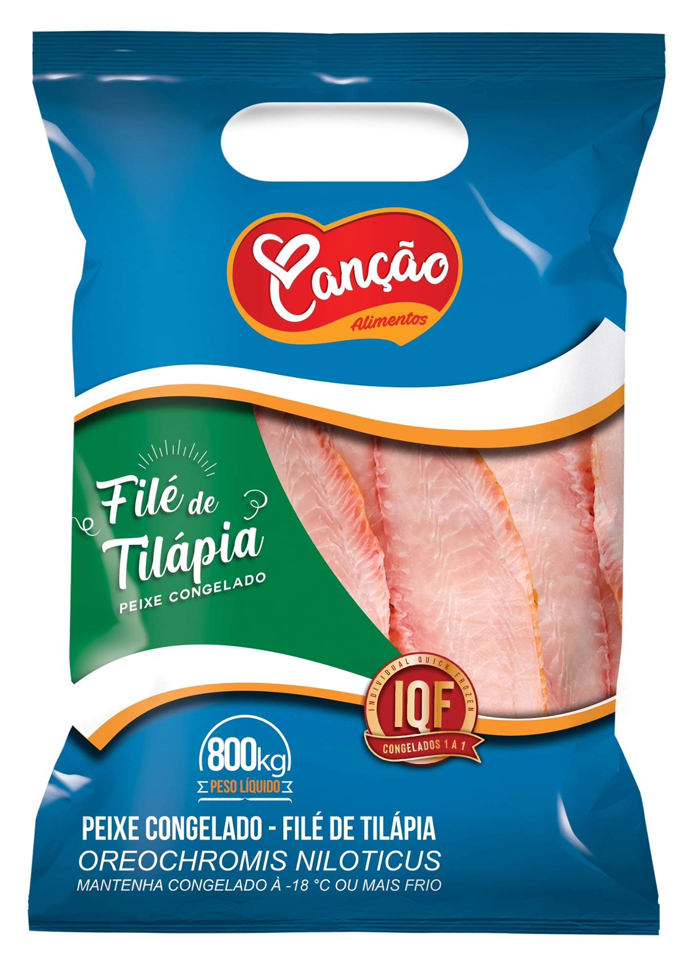 File De Tilapia Congelada 800g