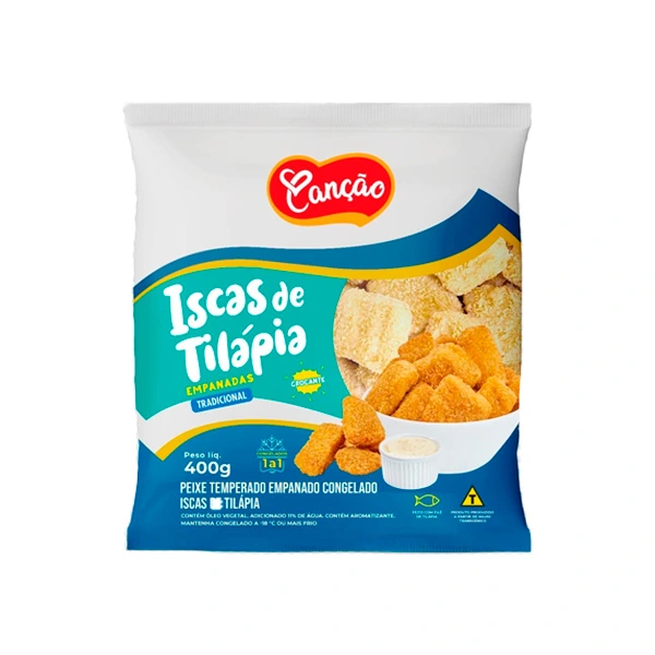 Iscas De Tilapia Cancao Empanadas Tradicional 400g