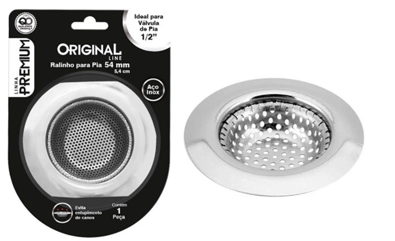 Ralo Para Pia Cozinha Aço Inox 7cm