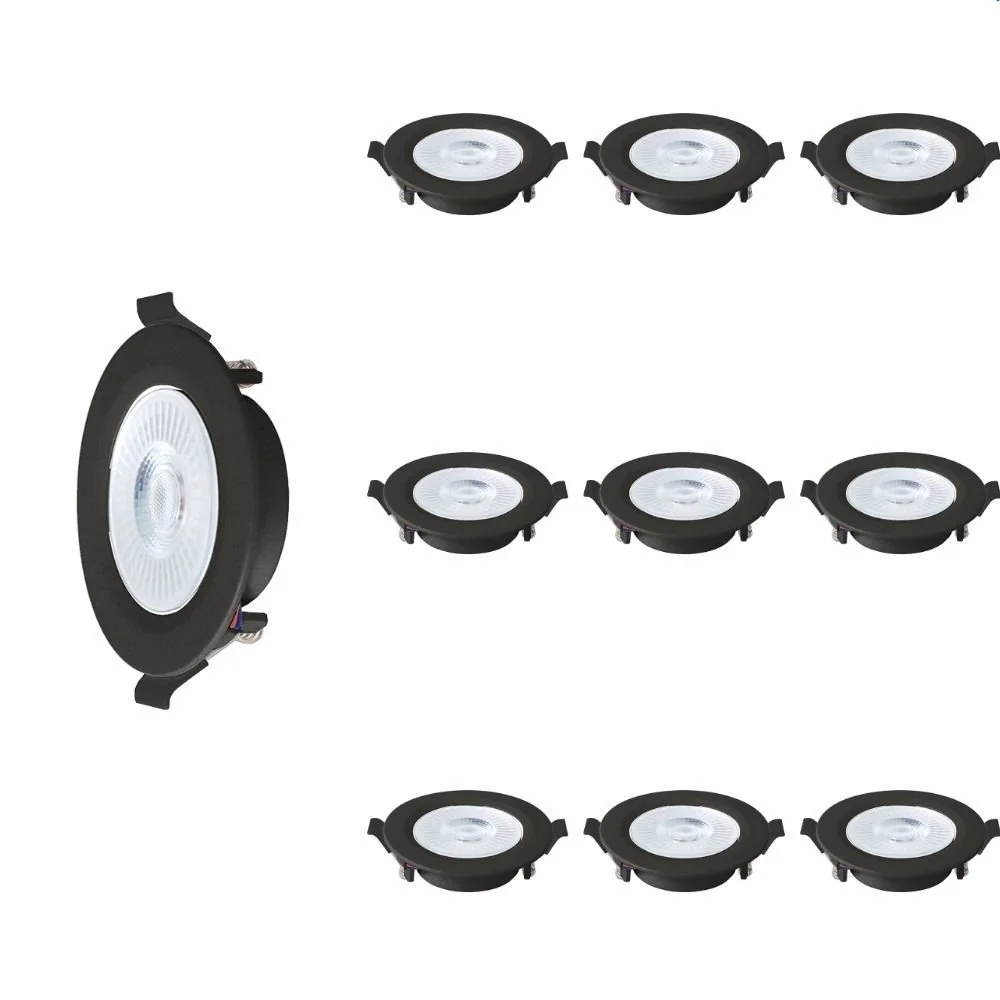 10 Spot De Led Blumenau Slim Redondo 6w Bivolt 6500k Luz Branca