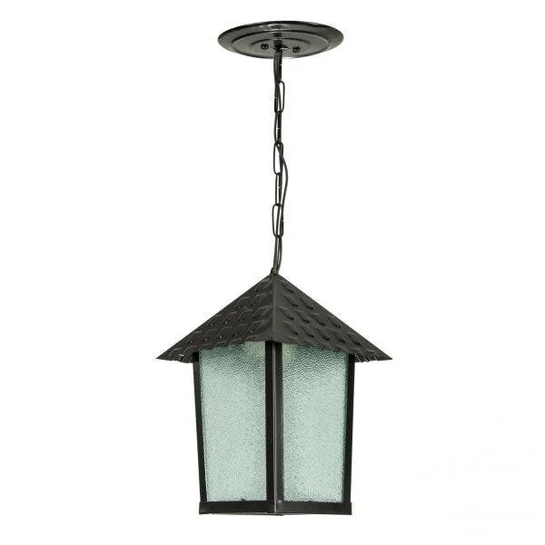 Pendente Quadrado Vidro Pontilhado Colonial 100100-01 Blumenau Preto