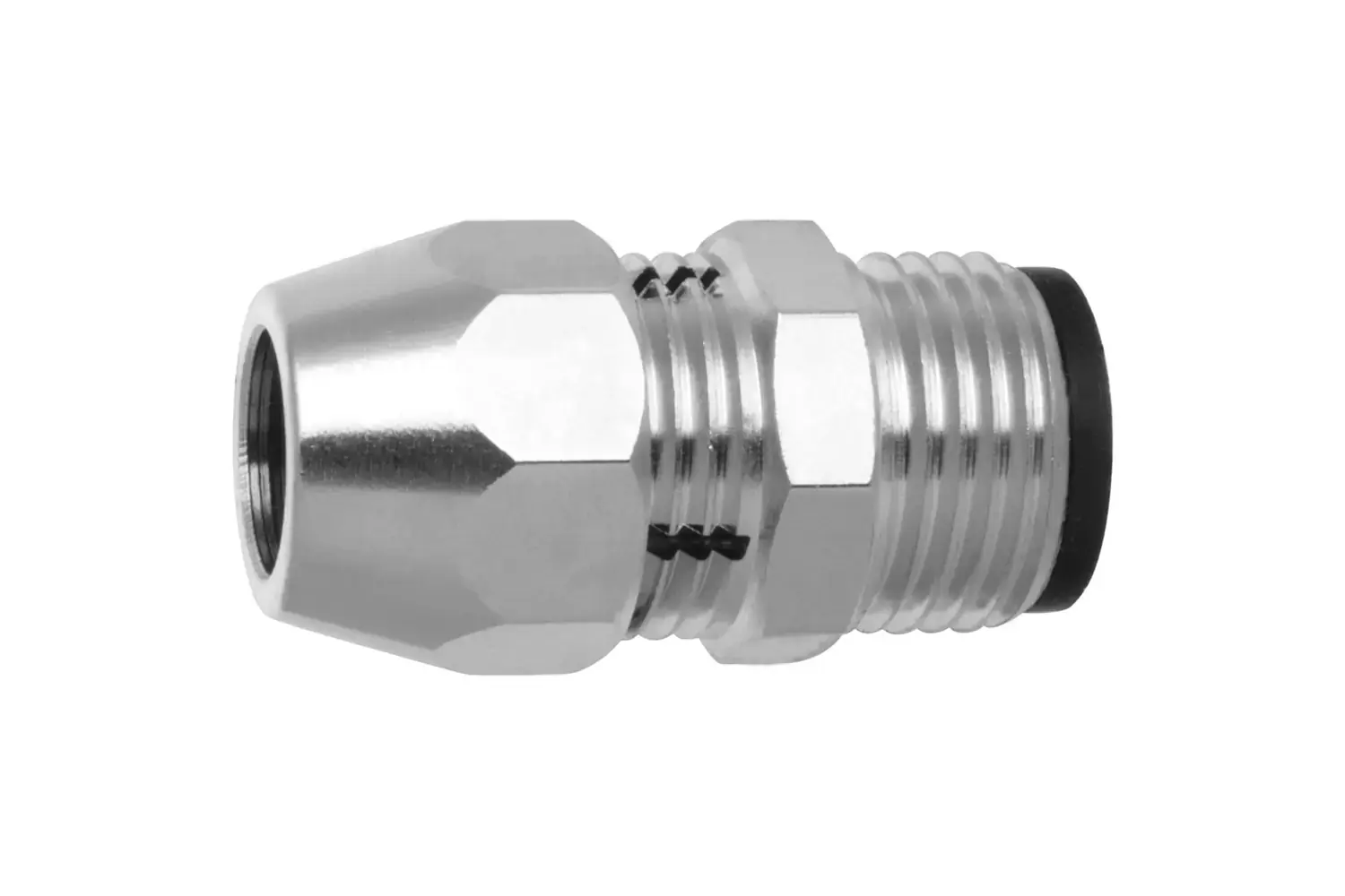 Adaptador Bruto para Instalação de Gás Macho 1/2´´X3/8´´ Niquelado