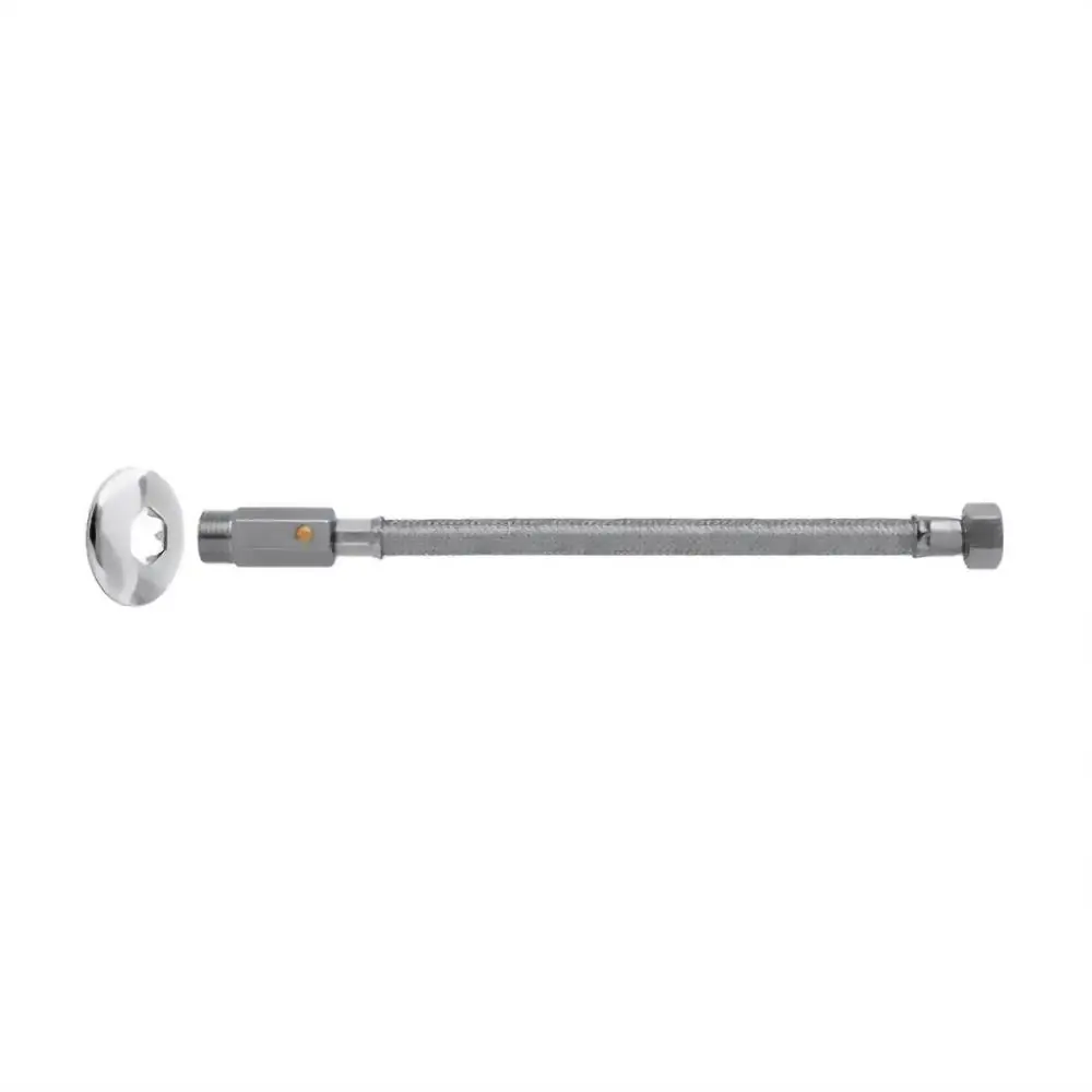 Ligação Flexível Com Válvula Integrada 40cm 250128 Inox - Blukit