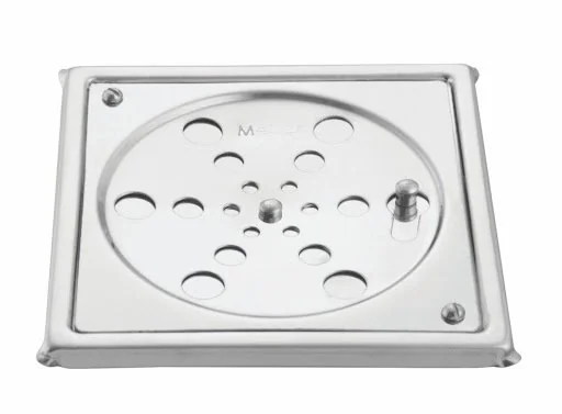 Grelha Fecho Caixilho Inox Quadrada 10x10 - Blukit