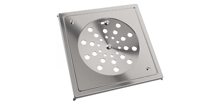 Grelha Quadrada Com Fecho Para Caixas Sifonadas E Ralos Blukit Com Caixilho 15x15