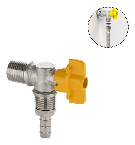 Registro Blukit P/gas 1/2 Niquelado