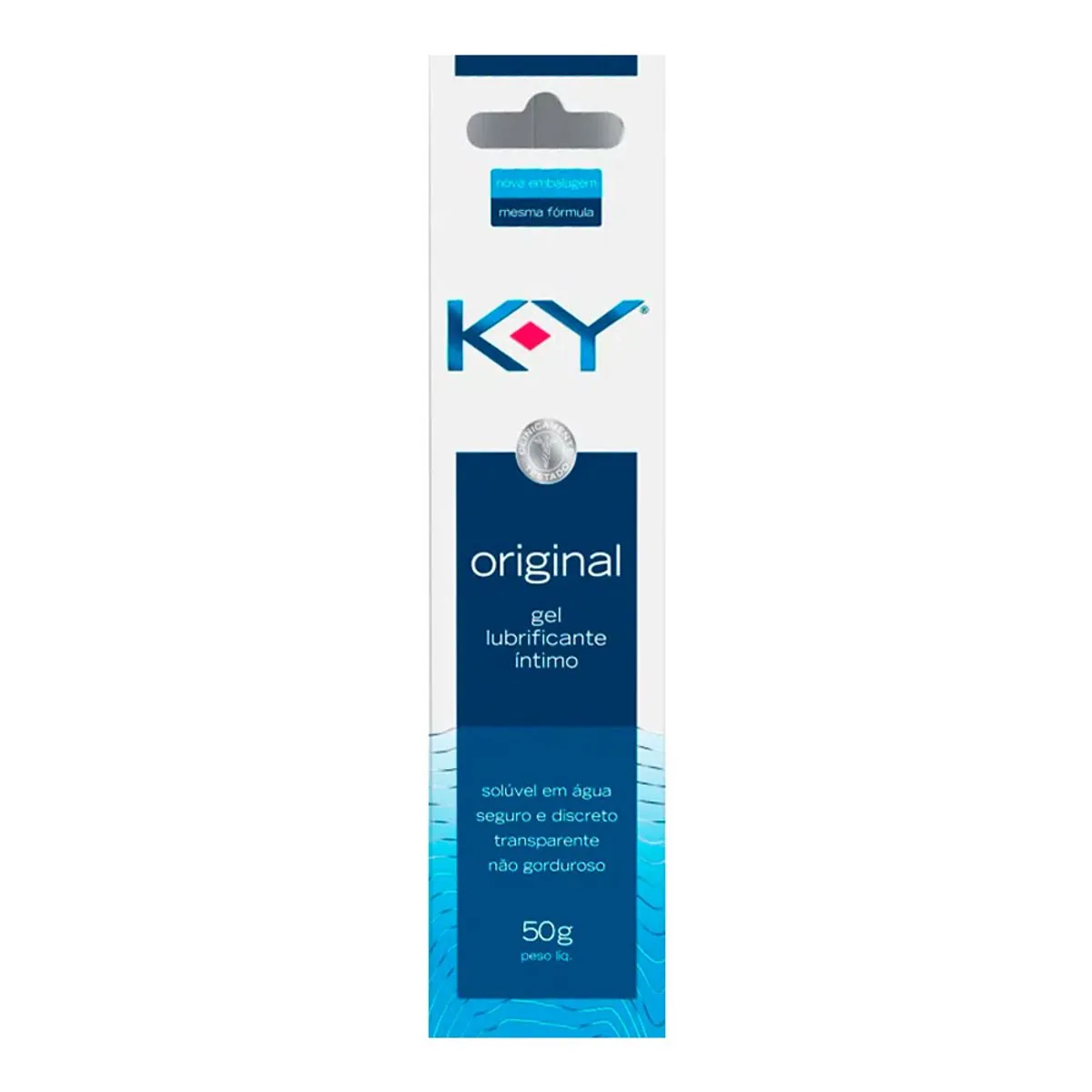 Lubrificante íntimo Gel Original K Y Caixa 50g