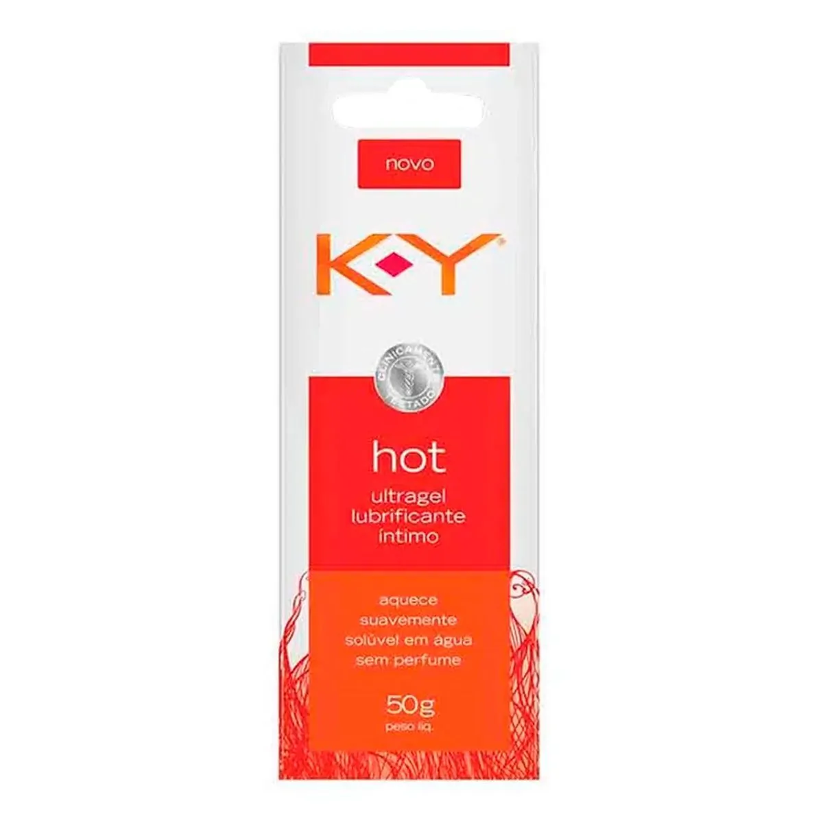 Lubrificante íntimo Hot Ultragel Sem Perfume K Y Caixa 50g