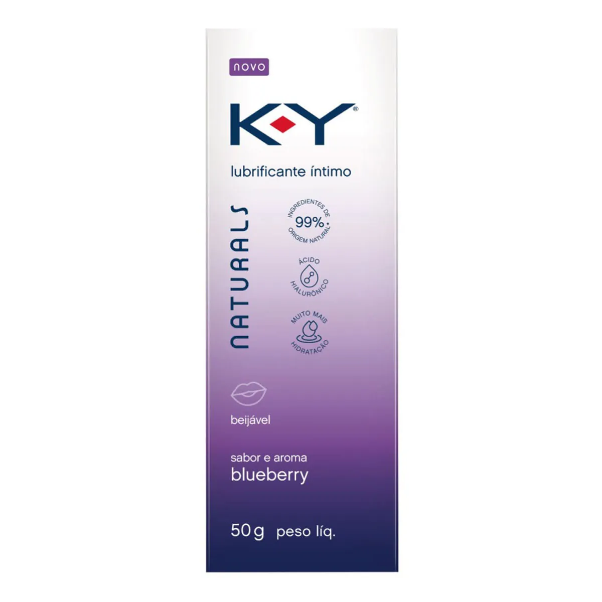 Lubrificante Íntimo Ky Naturals Blueberry 50g