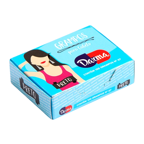 Grampos Cab.darma N07 Preto