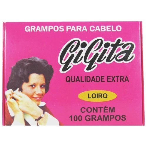 Grampo Para Cabelo 100 Unidades N7 Loiro Gigita