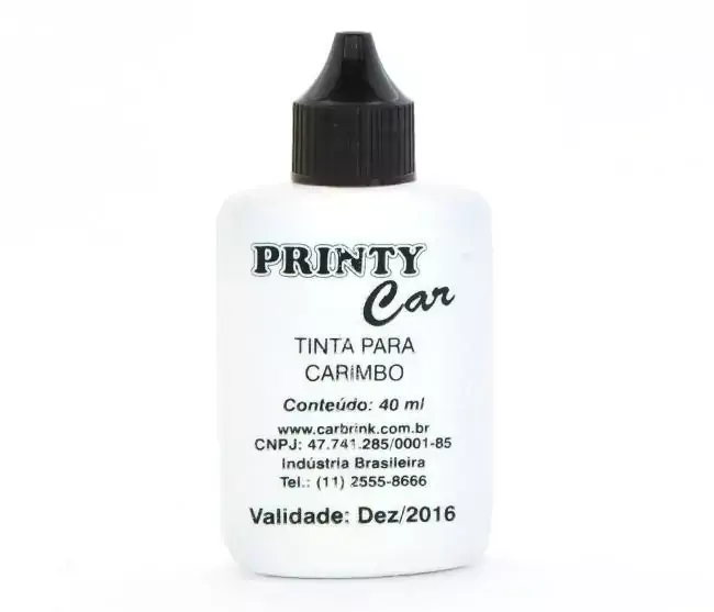 TINTA P/ALMOFADA CARIMBO PRETO 40ML CARBRINK