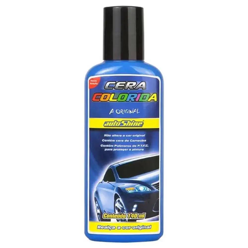 Cera Auto Colorshine Azul Claro