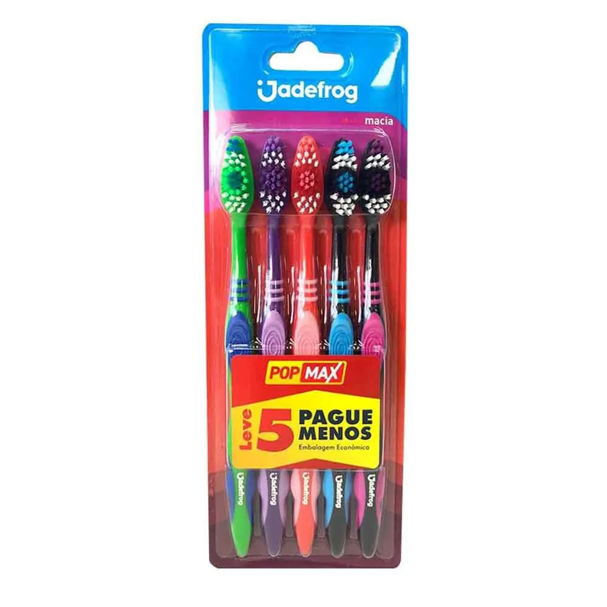 ESCOVA DENTAL JADEFROG POPMAX 5 UNIDADES