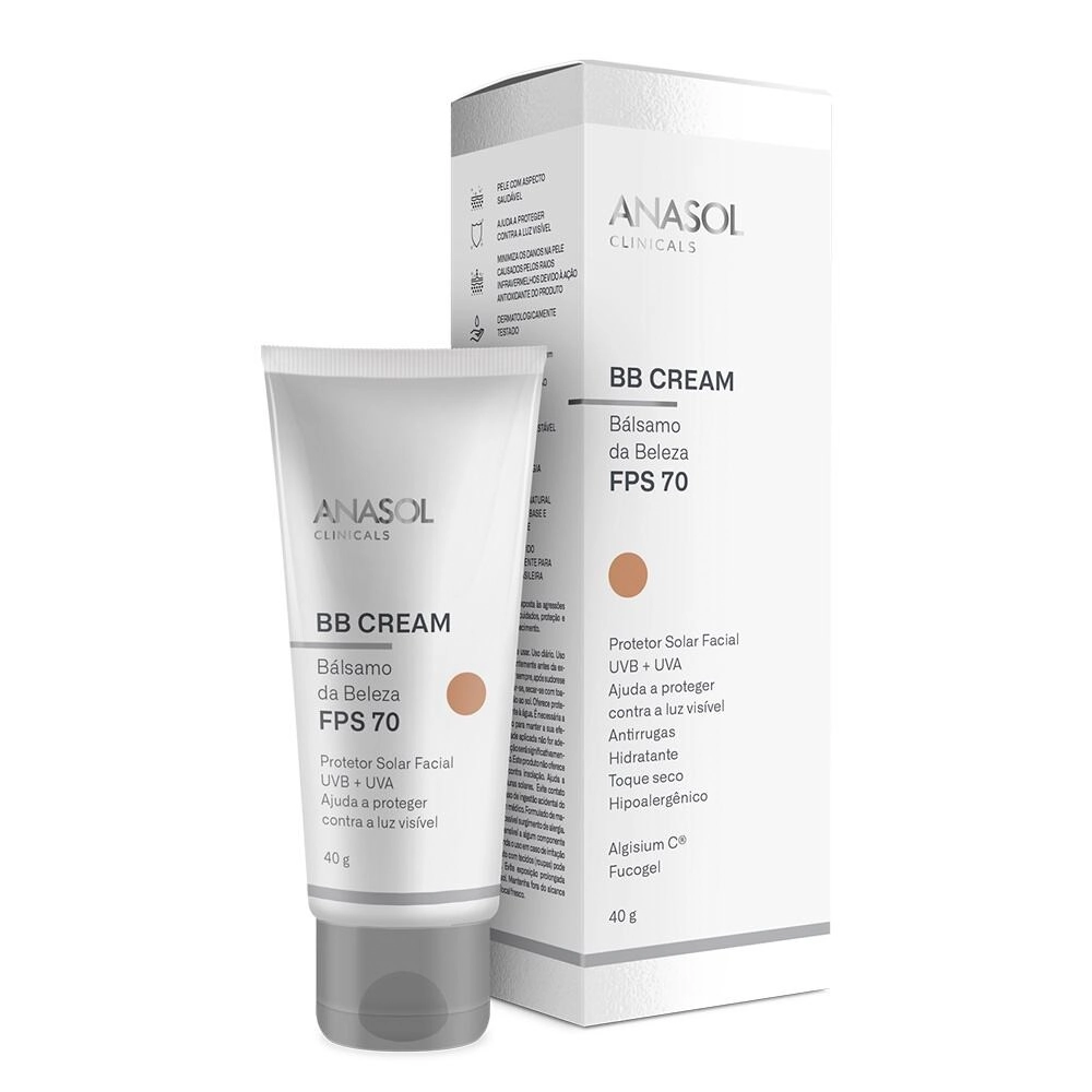 Anasol BB Cream Protetor Solar Facial FPS70 40g