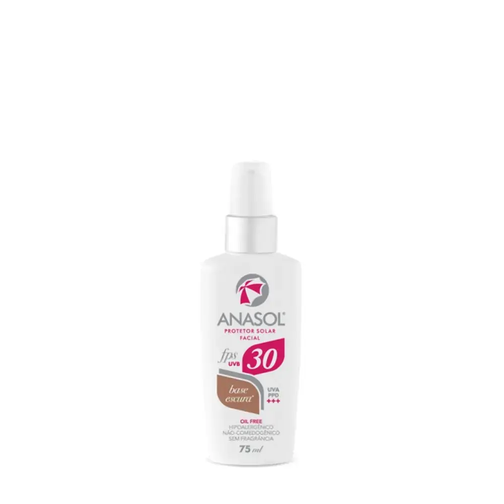 Anasol Prot Sol Fac Fps 30 Base Escura