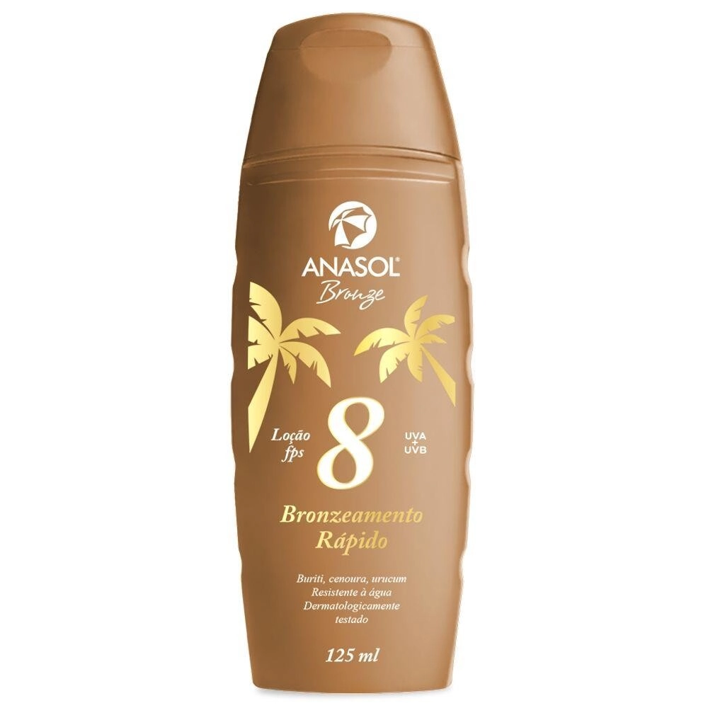 Anasol Loção Bronzeadora FPS8 120Ml - Anasol Bronze