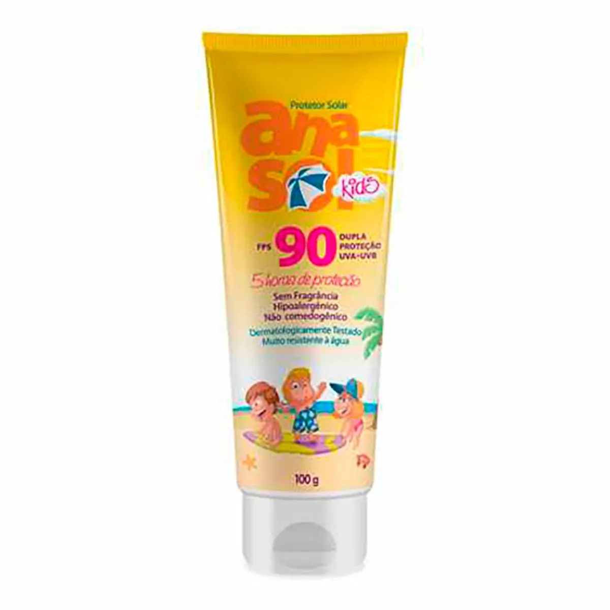 Protetor Solar FPS 90 - Dupla Proteção UVA/UVB - Anasol Kids