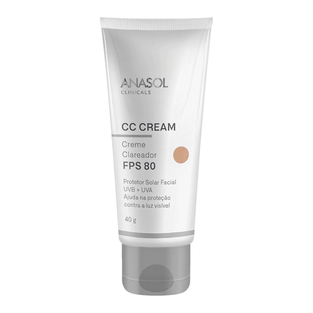 Anasol CC Protetor Solar Cream Facial FPS80 40g
