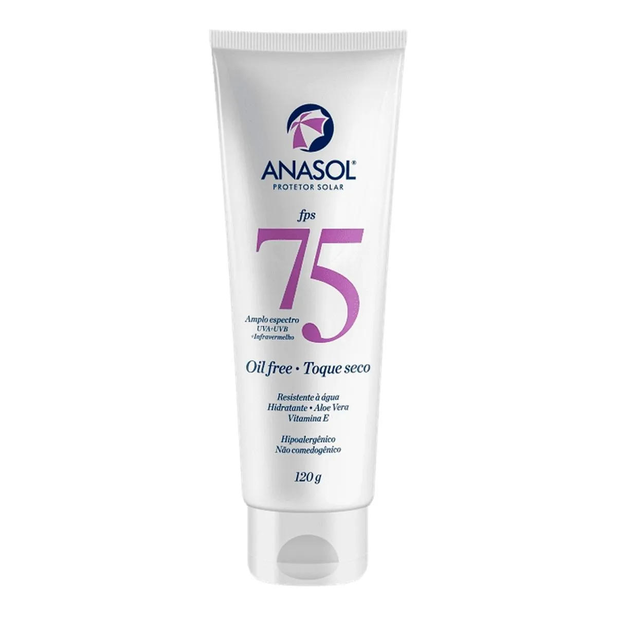 Protetor Solar Toque Seco Fps 75 Anasol Bisnaga 120g