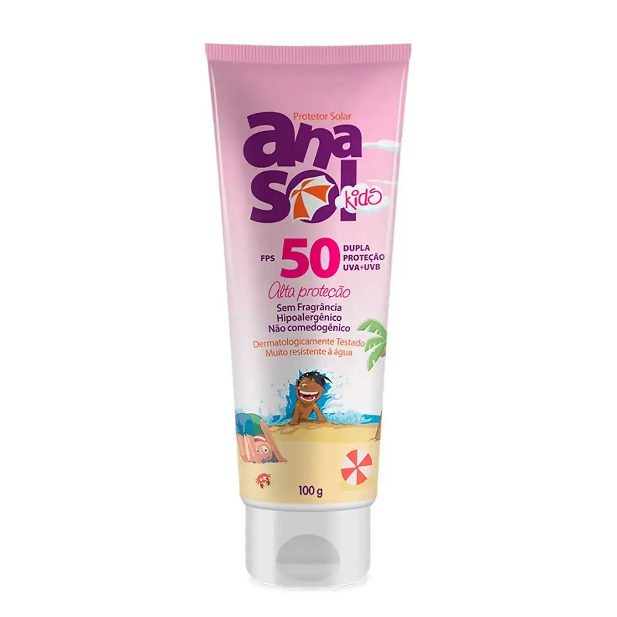 Protetor Solar Toque Seco Fps 50 Anasol Kids Bisnaga 100g