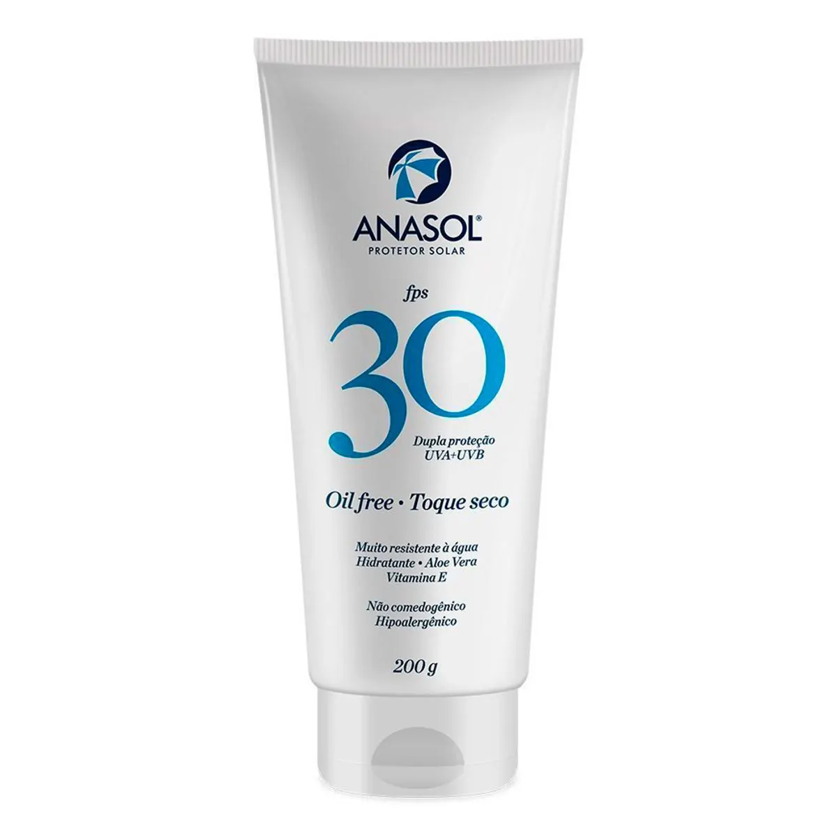 Protetor Solar Loção Toque Seco Fps 30 Anasol Bisnaga 200g