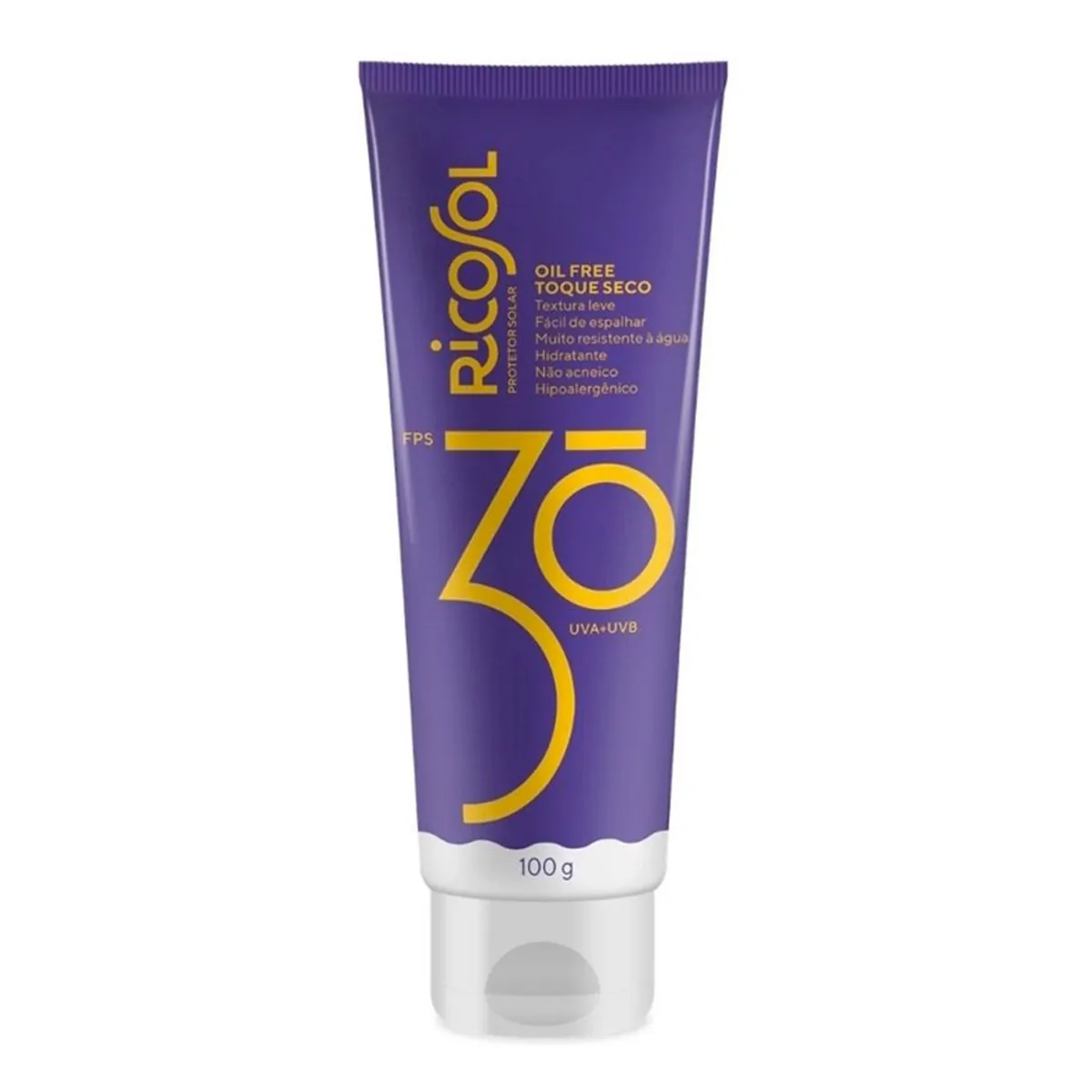Protetor Solar Vegano Ricosol Toque Seco Oil-free Fps30 180g