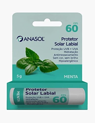 Anasol Protetor Solar Labial Fps 60 Menta 5g