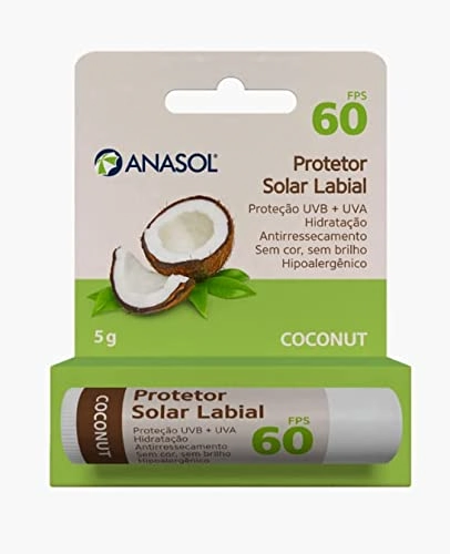 Anasol Protetor Solar Labial Fps 60 Coconut 5g