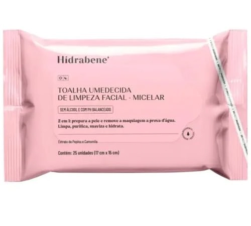 Hidrabene Toalha Umedecidas C/25