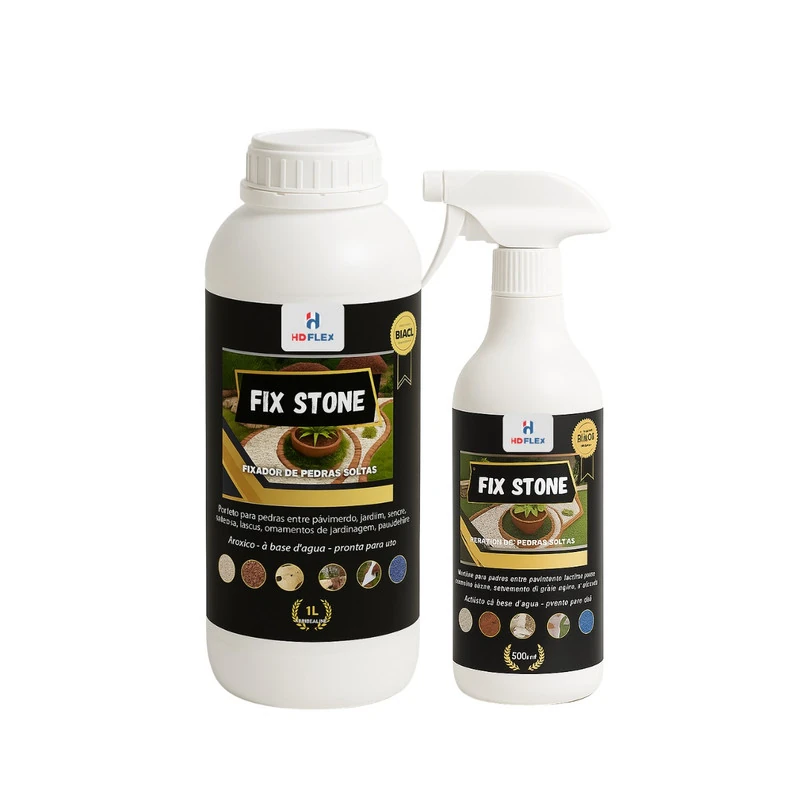 Kit Fix Stone Hd Flex 1 L + 500 Ml – Textura Decorativa E Efeito Cimento