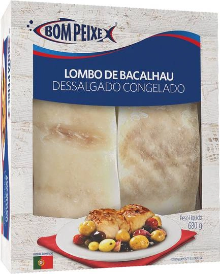 Lombo De Bacalhau Dessalgado Bom Peixe 680g