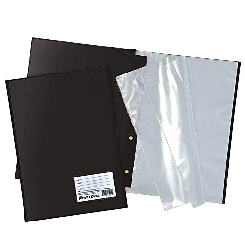 Pasta Catálogo Com Visor Preta Dac 240mm X 330mm 50 Envelopes