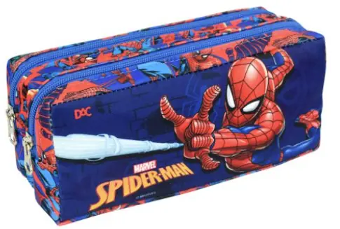 Estojo Escolar Duplo Em Tecido Homem Aranha Dac