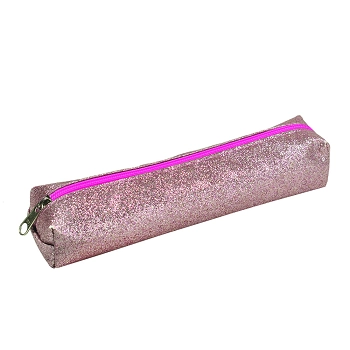 Estojo Medio Em Tecido Gliter Rosa Dac