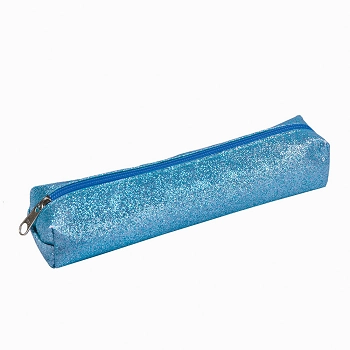 Estojo Medio Em Tecido Gliter Azul Dac