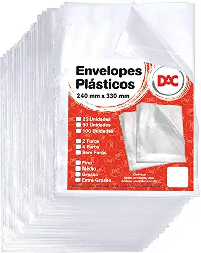 Envelopes Plásticos 50 Unidades Dac