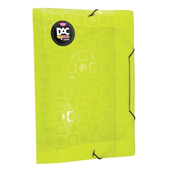 Pasta Aba E Elastico Pp Of 332mmx232mm Dac Color Bubble Amarela