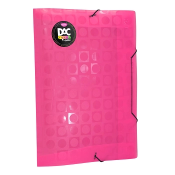 Pasta Aba E Elastico Pp Of 332mmx232mm Dac Color Bubble Rosa
