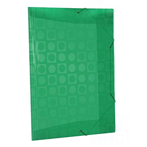 Green Plastic Pp File Folders With Elastic Closure 5 Pack