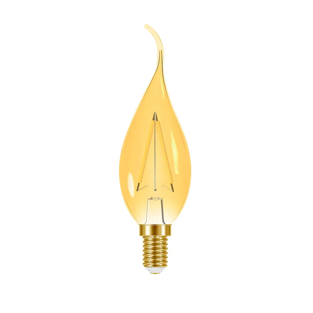 Lâmpada Led Filamento Vela Chama B35 Taschibra E14/e27 220v
