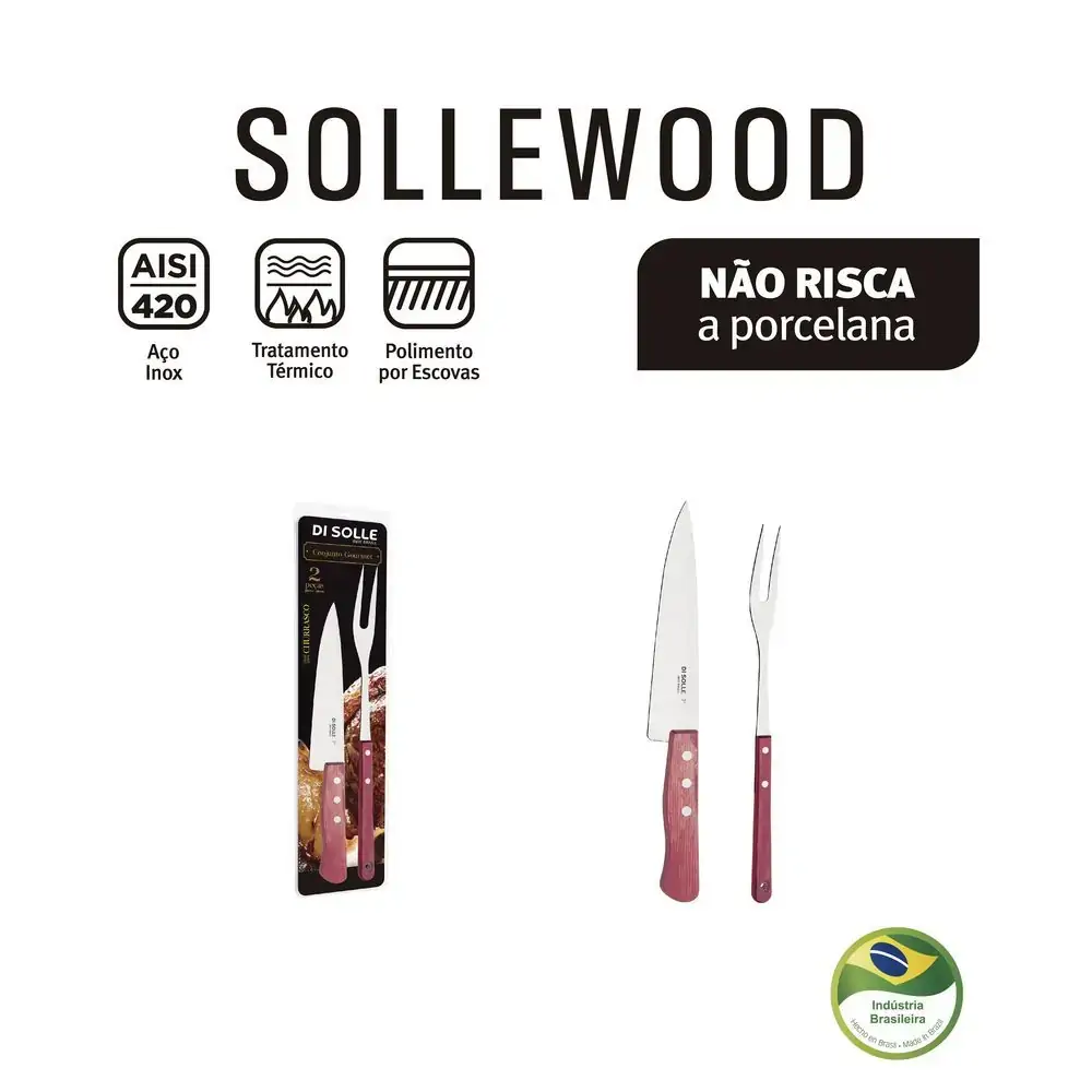 Conj Gourmet Di Solle Sollewood 2 Pecas