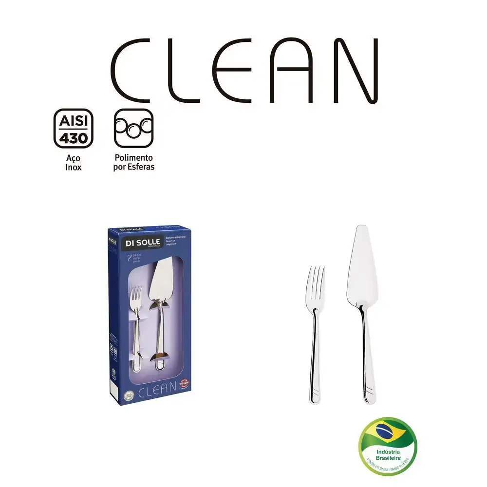 Kit Sobremesa 7 Pcs Inox