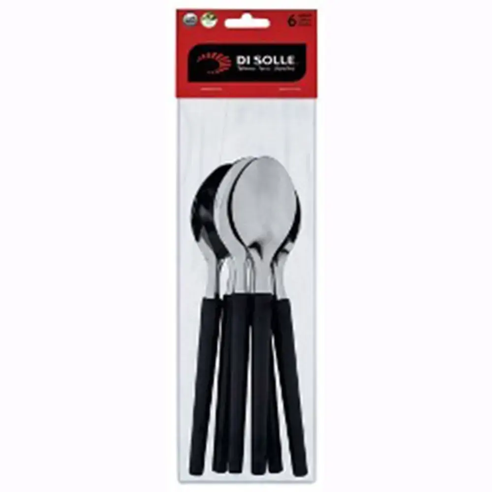 Cj Prisma 6pcs Colher Mesa Di Solle Preto
