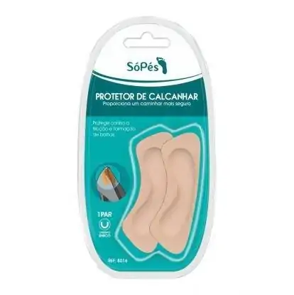 Protetor De Calcanhar Só Pés Par Tam.Ùnico