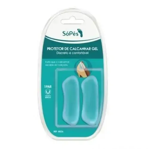 Protetor de Calcanhar Gel Só Pés Par Tam.Único