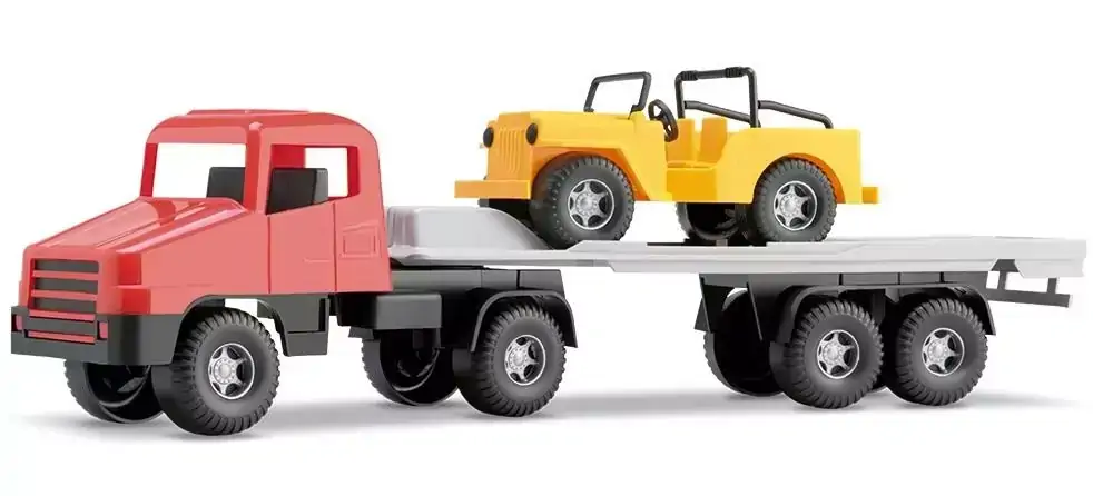 Caminhão Transjeep Prancha Reboque com Jeep Cores Sortidas, Silmar 6031, +12 Meses - 38848